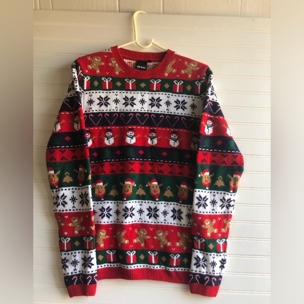 Vintage Jack Austin Christmas unisex crew neck long sleeves pullover sweater M